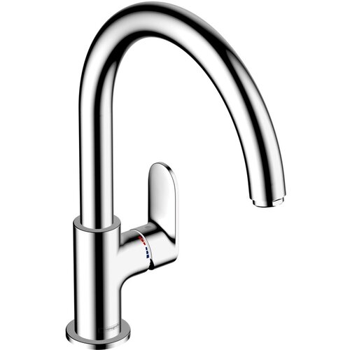 Кухонный смеситель 260 однорычажный с поворотным изливом Hansgrohe Vernis Blend M35 71870000 хром смеситель для раковины умывальника hansgrohe vernis blend 100 хром