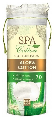 Ватные диски SPA COTTON Aloe, 70 шт