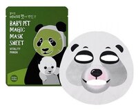 Holika Holika тканевая маска-мордочка Baby Pet Magic Панда против темных кругов, 22 мл