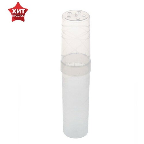 Стамм Пенал-тубус (45х195 мм) Стамм Cristal, пластиковый пенал пластик тубус cristal пн55 стамм