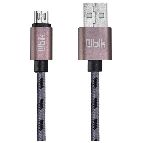 фото Кабель Ubik USB - microUSB (UM07) 1 м серый