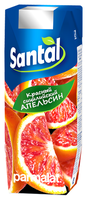 Напиток сокосодержащий Santal Красный сицилийский апельсин, 0.25 л , 24 шт.