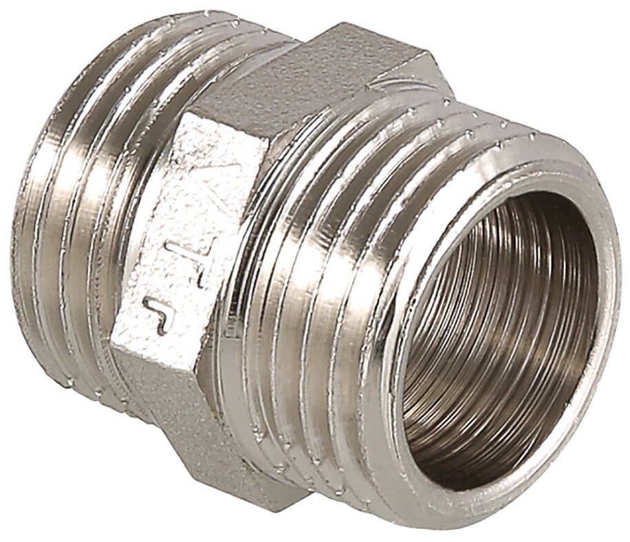 Ниппель VALTEC 3/4" НР-НР латунь никель