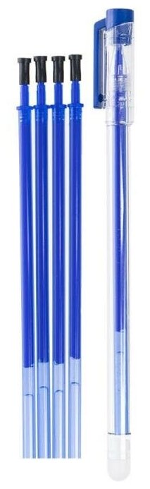 фото Ручка Hupper Dupper со стираемыми чернилами + 4 стержня, цвет чернил: синий