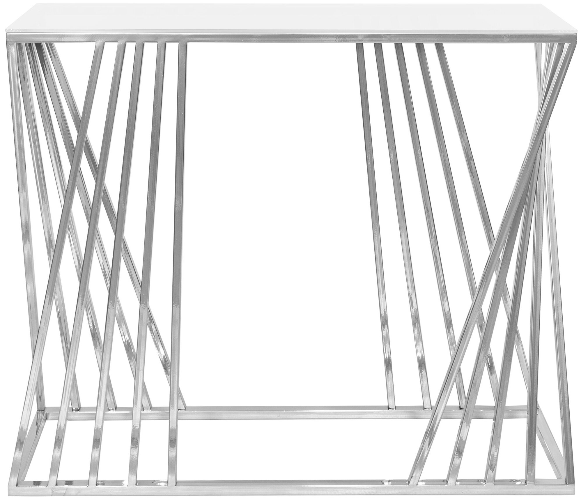 Консоль "Salvador" ( каркас хром, матовое стекло) 990х875х280мм