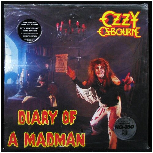 ozzy osbourne diary of a madman red Виниловые пластинки, Epic, OZZY OSBOURNE - Diary Of A Madman (LP)