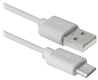 Кабель Defender USB - microUSB (USB08-10BH) 3 м белый