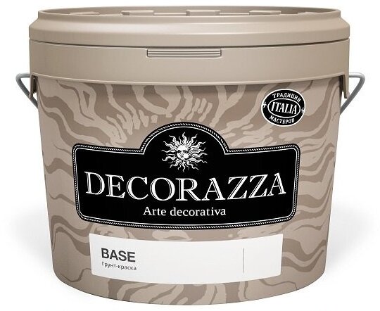 DECORAZZA BASE подложечная краска-грунт для нанесения декоративных покрытий (0,9л/1кг)