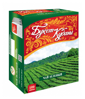 Чай Букет Кубани Зеленый 1,5г х 100 пакетиков