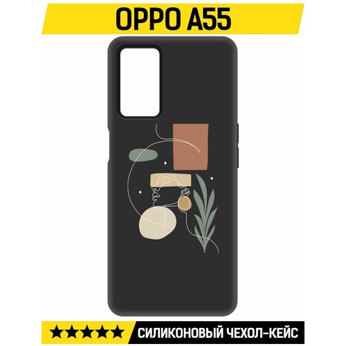 Чехол-накладка Krutoff Soft Case Элегантность для Oppo A55 черный чехол накладка krutoff soft case элегантность для oppo a57s черный