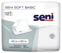 Пеленки Seni Soft Basic SE-091-B010-001, 40 х 60 см, 10 шт.