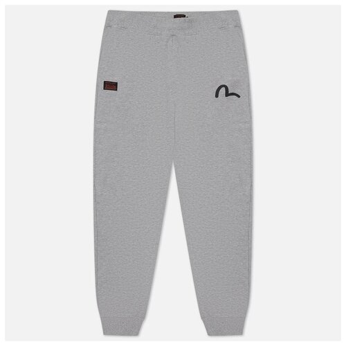 Мужские брюки Evisu Seagull Printed Regular Fit серый, Размер XXL