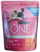 Корм для кошек Purina ONE (0.75 кг) Для котят от 1 до 12 месяцев с высоким содержанием Курицы и цель