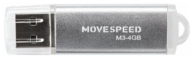 Флешка MOVESPEED USB 4GB Move Speed M3 серебро