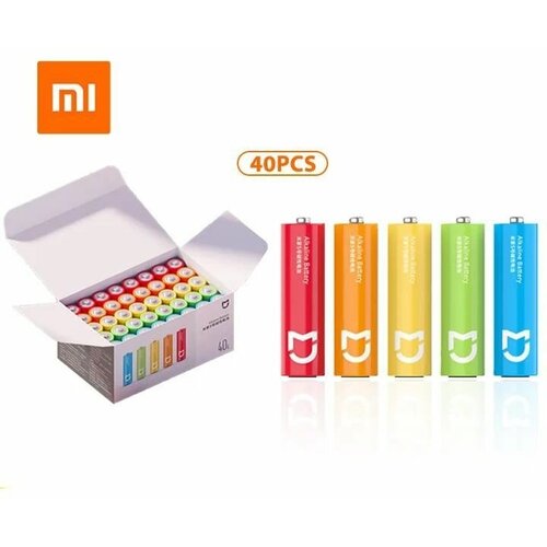 Батарейки Mijia Rainbow No.7 AAA batteries (40 шт, AAA) разноцветные