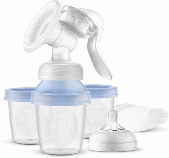 Молокоотсос ручной с контейнерами Philips Avent (SCF430/13)