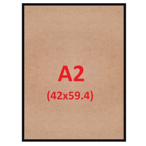 Рамка 42.0x59.4 (А2) Nielsen алюминий черный №2 рамка 42 0x59 4 а2 nielsen алюминий золото 2