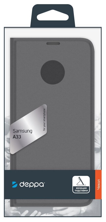 Чехол Book Cover Deppa Silk Pro для Samsung Galaxy A33, синий - фото №9