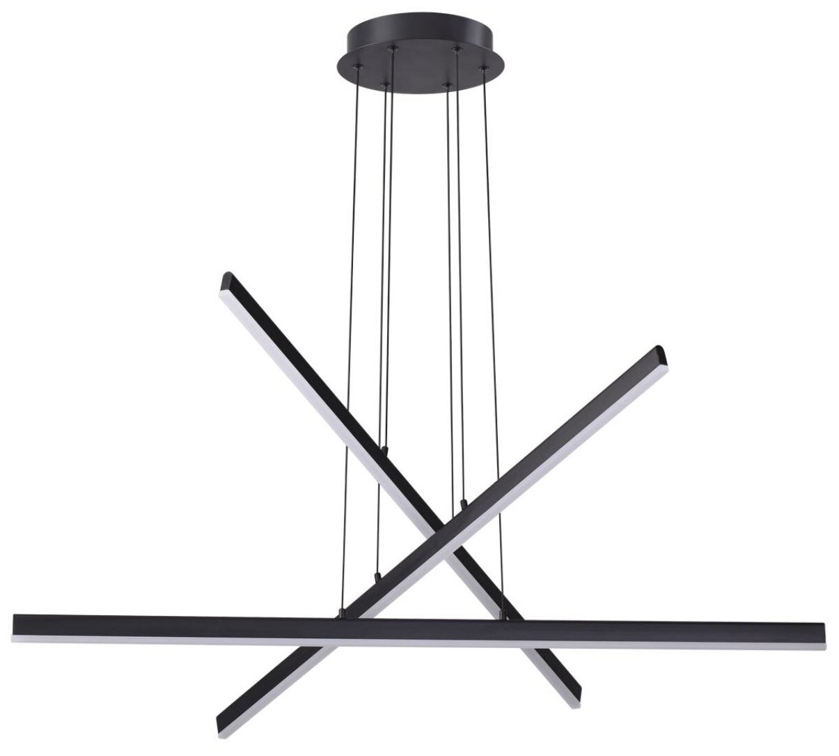 Подвесная светодиодная люстра Odeon Light 3890/48L Rudy черный LED 48 Вт 4000K