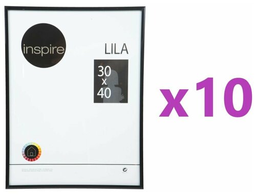 Рамка Inspire Lila 30x40 см цвет чёрный, 10 шт