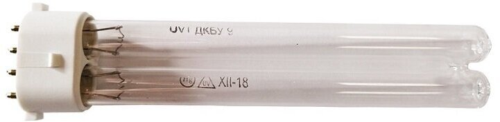 фото Лампа ДКБУ-9 ультрафиолетовая бактерицидная, для облучателя "Солнышко" ОУФК-09, ОУФК-О9-1