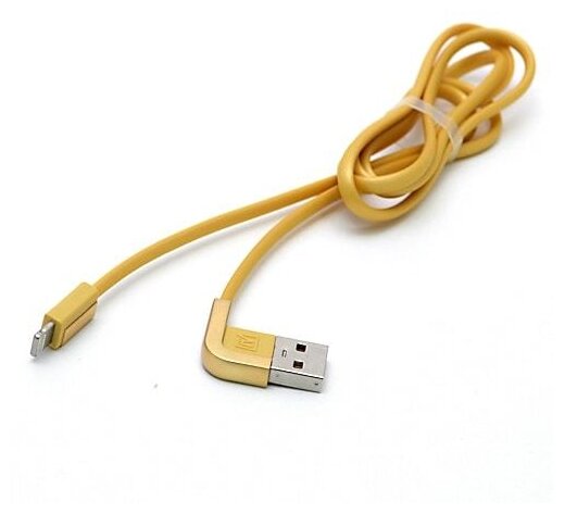 Кабель-переходник USB to Lightning Remax Cheynn RC-052i для iPhone/iPod/iPad, золотистый