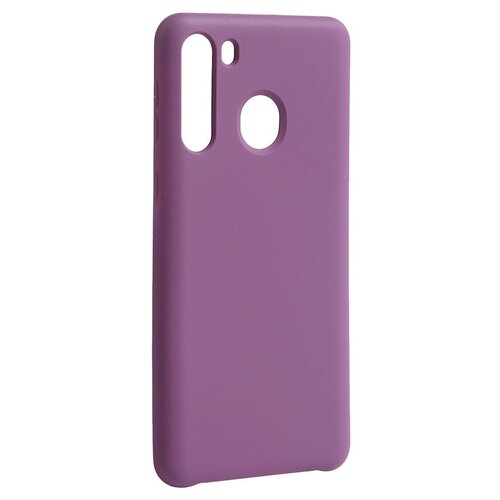 Чехол Innovation для Samsung Galaxy A21 Silicone Cover Purple 16859 накладка для samsung a21 силиконовая с рисунком енот