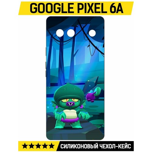 Чехол-накладка Krutoff Soft Case Brawl Stars - Болотный Джин для GOOGLE Pixel 6A черный чехол накладка krutoff soft case brawl stars болотный джин для google pixel 7 pro черный