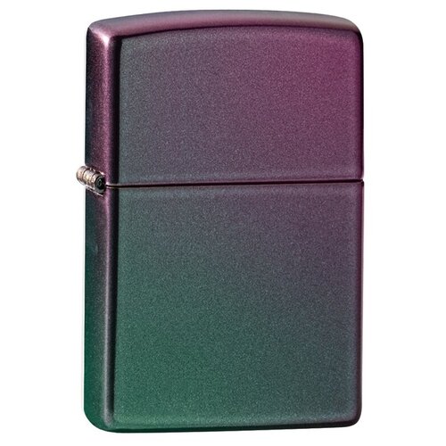 Зажигалка Zippo Classic с покрытием Iridescent, латунь/сталь, фиолетовая, матовая zippo classic зажигалка бензиновая iridescent zippo logo 60 мл 56 7 г