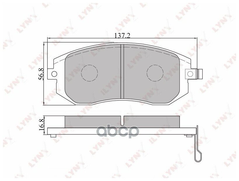 Колодки Торм. Пер. Subaru Forester(Sf/Sg) 02=>/Impreza Ii (Tok) 1.6-2.0 00=>/Legacy 03=> LYNXauto арт. BD-7101