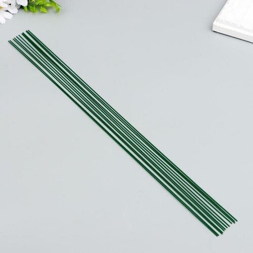 Проволока для творчества Blumentag лакированная, d 1,2 мм, набор 12 шт, 40 см, зеленая (28720559662) набор для творчества blumentag bnt 06 осенняя полянка
