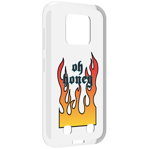 Чехол MyPads красивое-пламя для Oukitel WP18 задняя-панель-накладка-бампер