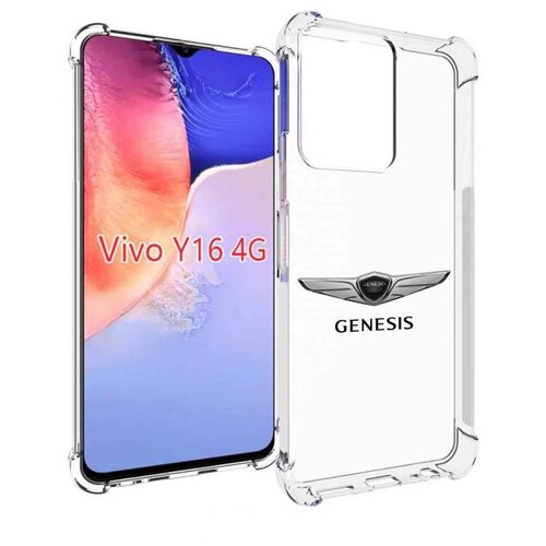 Чехол MyPads genesis-3 мужской для Vivo Y16 4G/ Vivo Y02S задняя-панель-накладка-бампер