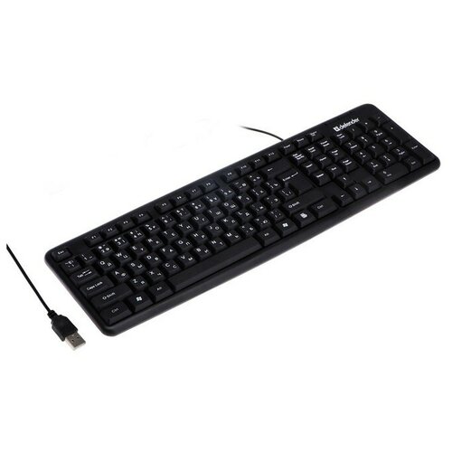 Defender Клавиатура Defender Element HB-520, проводная, мембранная, 104 клавиш, USB, чёрная