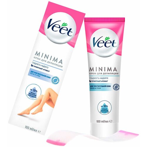 Крем для депиляции Veet MINIMA для чувствительной кожи 100 мл veet minima минима крем для депиляции для чувствительной кожи с алоэ вера 100 мл