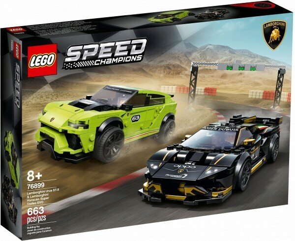 Лего 76899 Lamborghini Huracan Super Trofeo EVO & Urus ST-X - конструктор Lego Racers