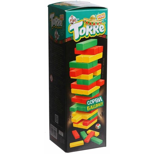 игра для детей torre mini падающая башня 1 шт Игра для детей Torre mini (падающая башня)