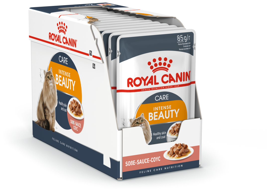 Royal Canin паучи RC Кусочки в соусе для кошек 1-10лет: идеальная кожа и шерсть (Intense Beauty) 40710008R0 | Intense Beauty 0,085 кг 21618 (2 шт) - фотография № 4