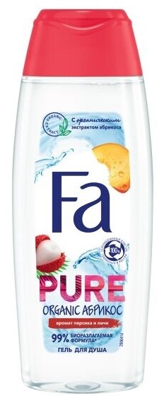 Гель для душа FA Pure Freshness Organic Персик, 250 мл