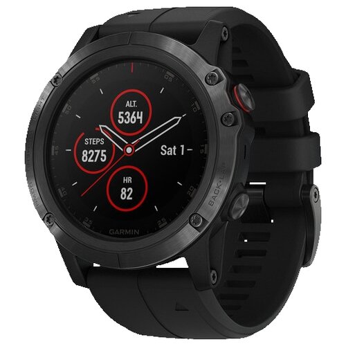 Часы GARMIN Fenix 5x Plus Sapphire BlackBlack Band Часы GARMIN fenix 5x PlusSapphireBlack wBlk BndGPS Watch 010-01989-11 9254400₽