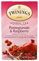 Чай травяной Twinings Pomegranate & Raspberry в пакетиках, 20 шт.