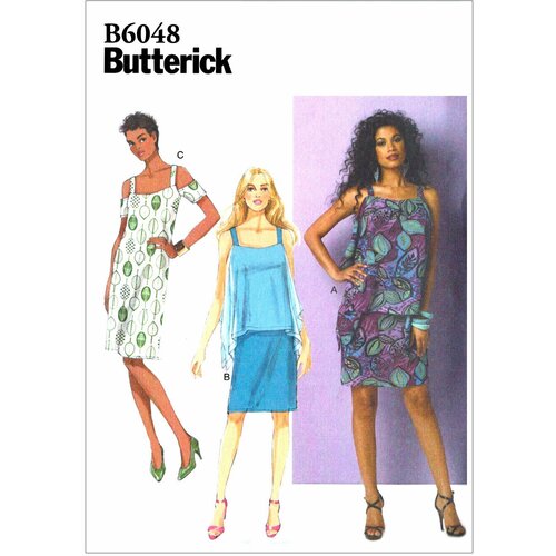 Выкройка Butterick №6048 Платье выкройка butterick 5881 платье