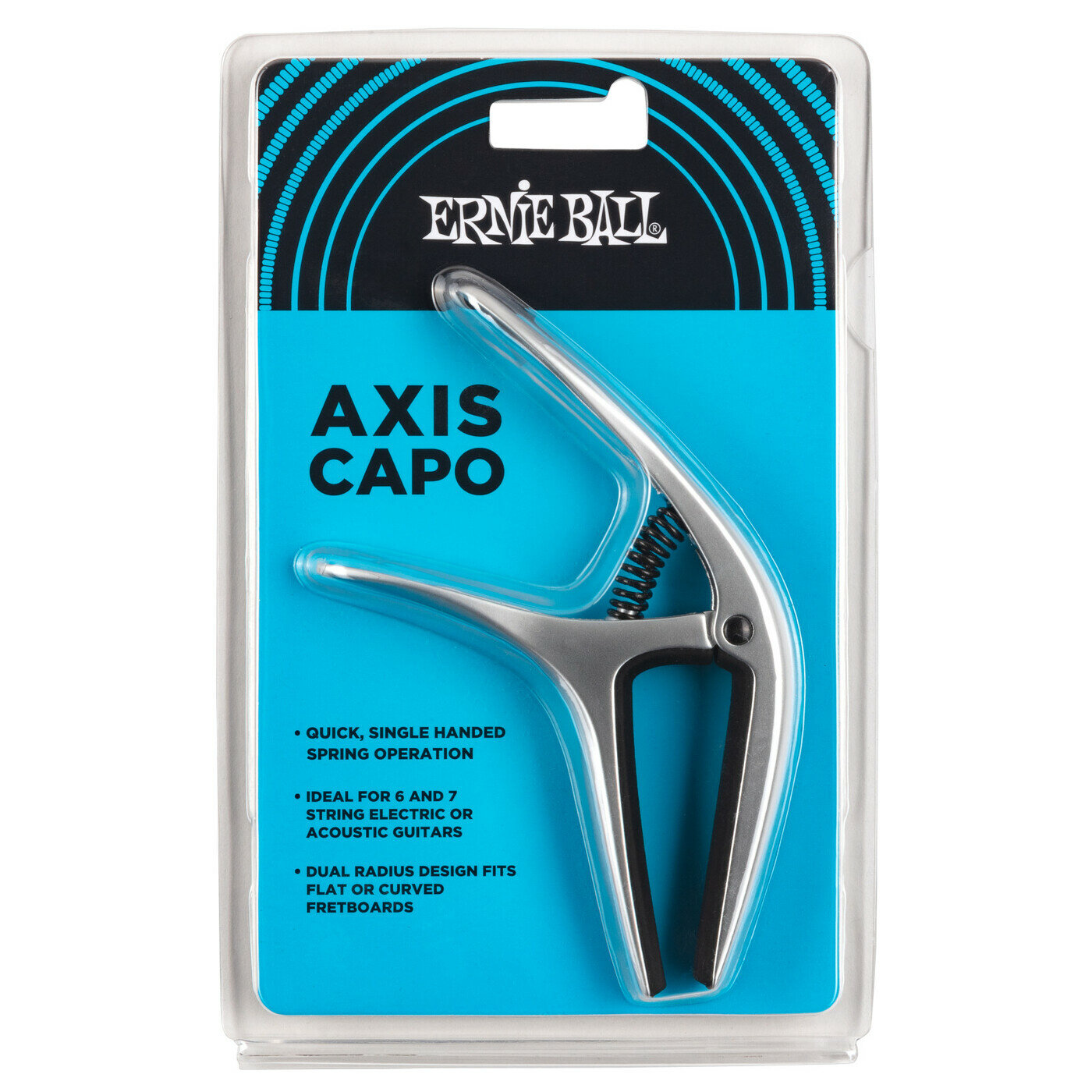 ERNIE BALL 9601 Axis Каподастр для акустической и электрогитары — фото 7