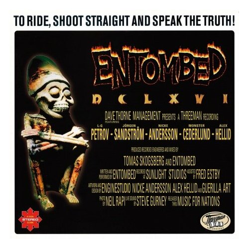 виниловые пластинки threeman recordings entombed to ride shoot straight and speak the truth lp Виниловые пластинки, Threeman Recordings, ENTOMBED - To Ride, Shoot Straight And Speak The Truth (LP)