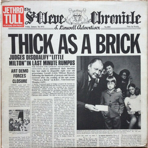 Виниловая пластинка JETHRO TULL THICK AS A BRICK