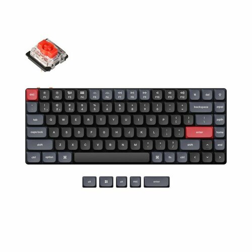 Keychron Беспроводная механическая ультратонкая клавиатура QMK Keychron K3 Pro 84 клавиши RGB-подсветка Gateron Red Switch 1699000₽
