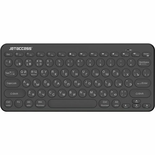 Беспроводная клавиатура JetA SlimLine LINE K12 BT USB 24Gbluetooth черная 149900₽