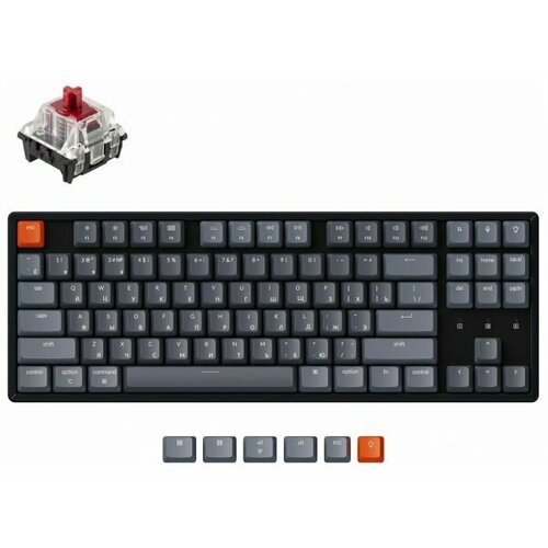 Клавиатура Keychron K8 TKL алюминиевый корпус RGB подсветка Gateron Red Switch 1068000₽