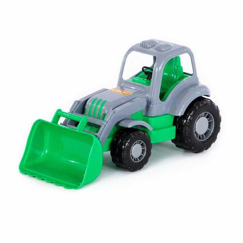 Машинка Полесье Трактор-погрузчик Силач, серо-зеленый П-45058/серо-зеленый машинка полесье трактор погрузчик силач серо зеленый