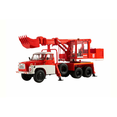 масштабная модель грузовика коллекционная uds 110 tatra 148 Tatra 148 excavator UDS-110 (T-148) hasici / татра экскаватор красный
